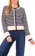 CeCe Stripe Cardigan