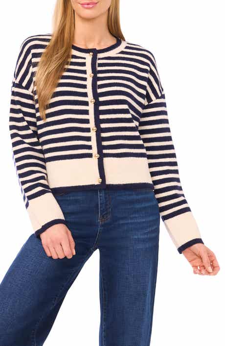 CeCe Stripe Cardigan