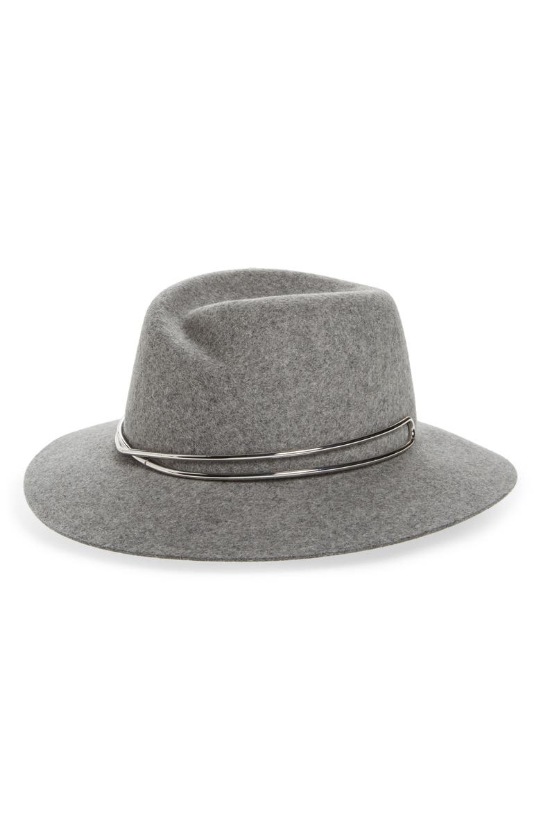 rag & bone Zoe Wool Felt Fedora, Main, color, 