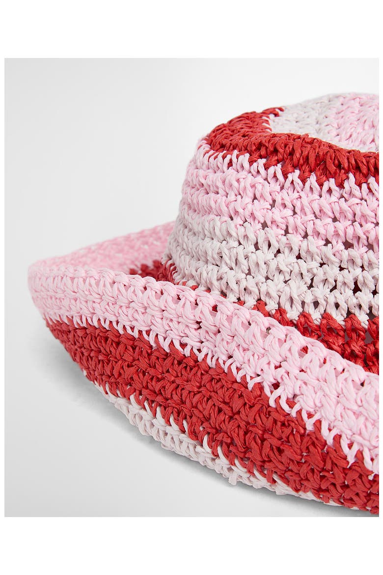 Esther Crochet Hat, Alternate, color, POPPY RED MIX