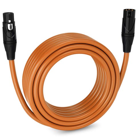 50 ft Balanced XLR Cable, Male to Female, 3 Pin Microphone Cable