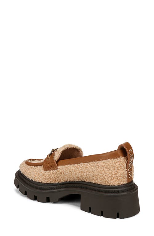 Circus Ny By Sam Edelman Pierre Cozy Faux Shearling Loafer In Dark Blonde/spiced Cognac