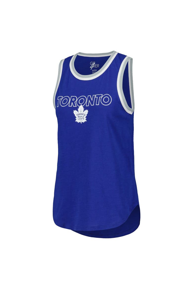 Women's G-III 4Her by Carl Banks Blue Toronto Maple Leafs Strategy Tank Top, Alternate, color, Blue