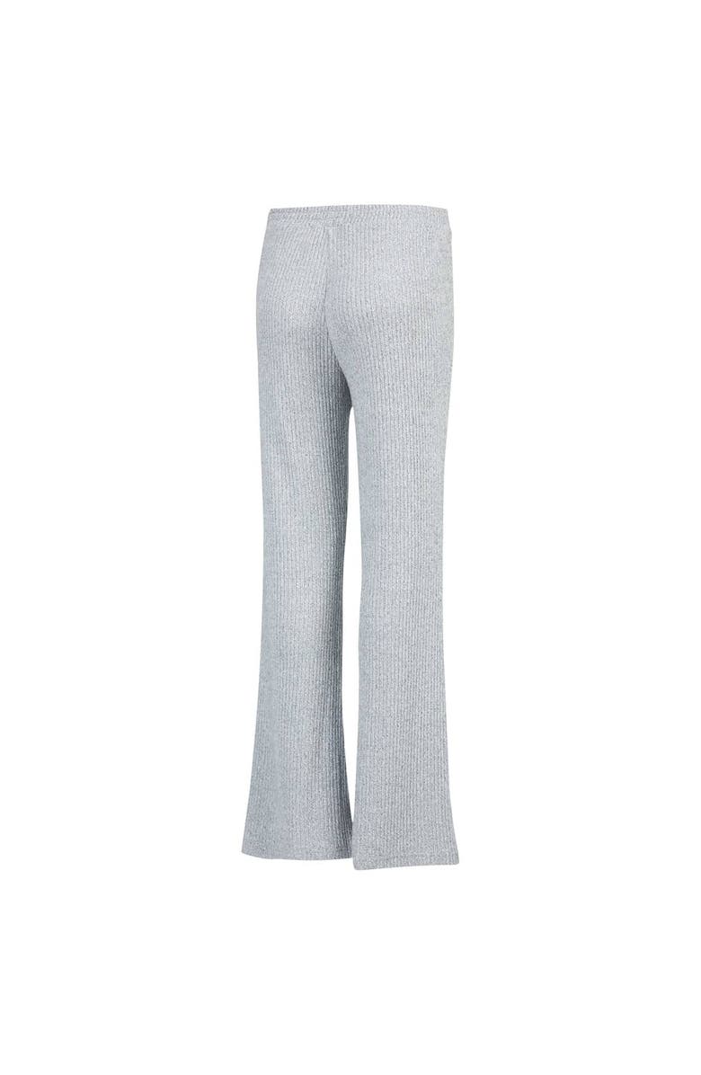 CONCEPTS SPORT Women's Concepts Sport Gray Chicago Cubs Juniper Rib Knit Flare Sleep Pants, Alternate, color, Gray
