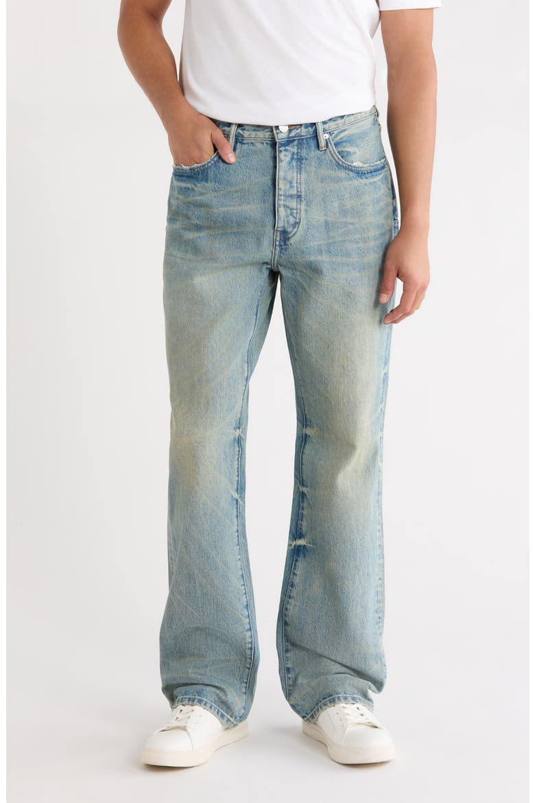 Relaxed Straight Leg Jeans, Main, color, MID INDIGO