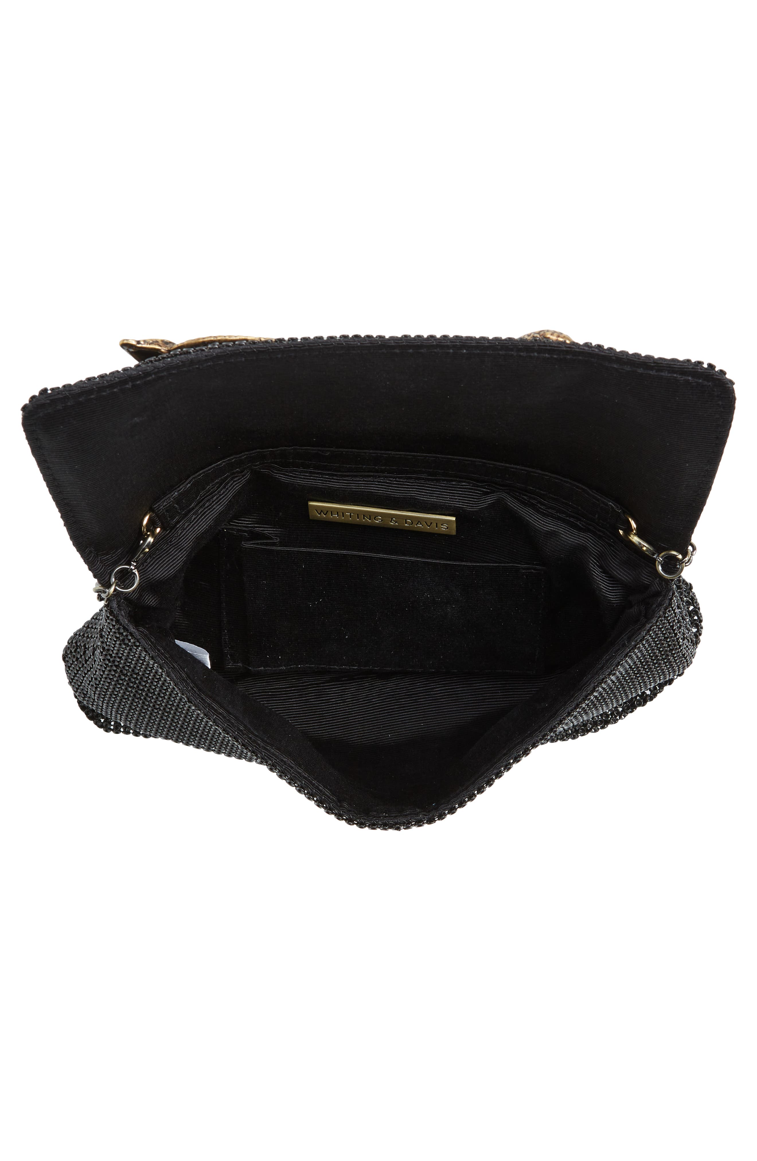 Whiting & Davis Serpent Mesh Clutch, Alternate, color, 