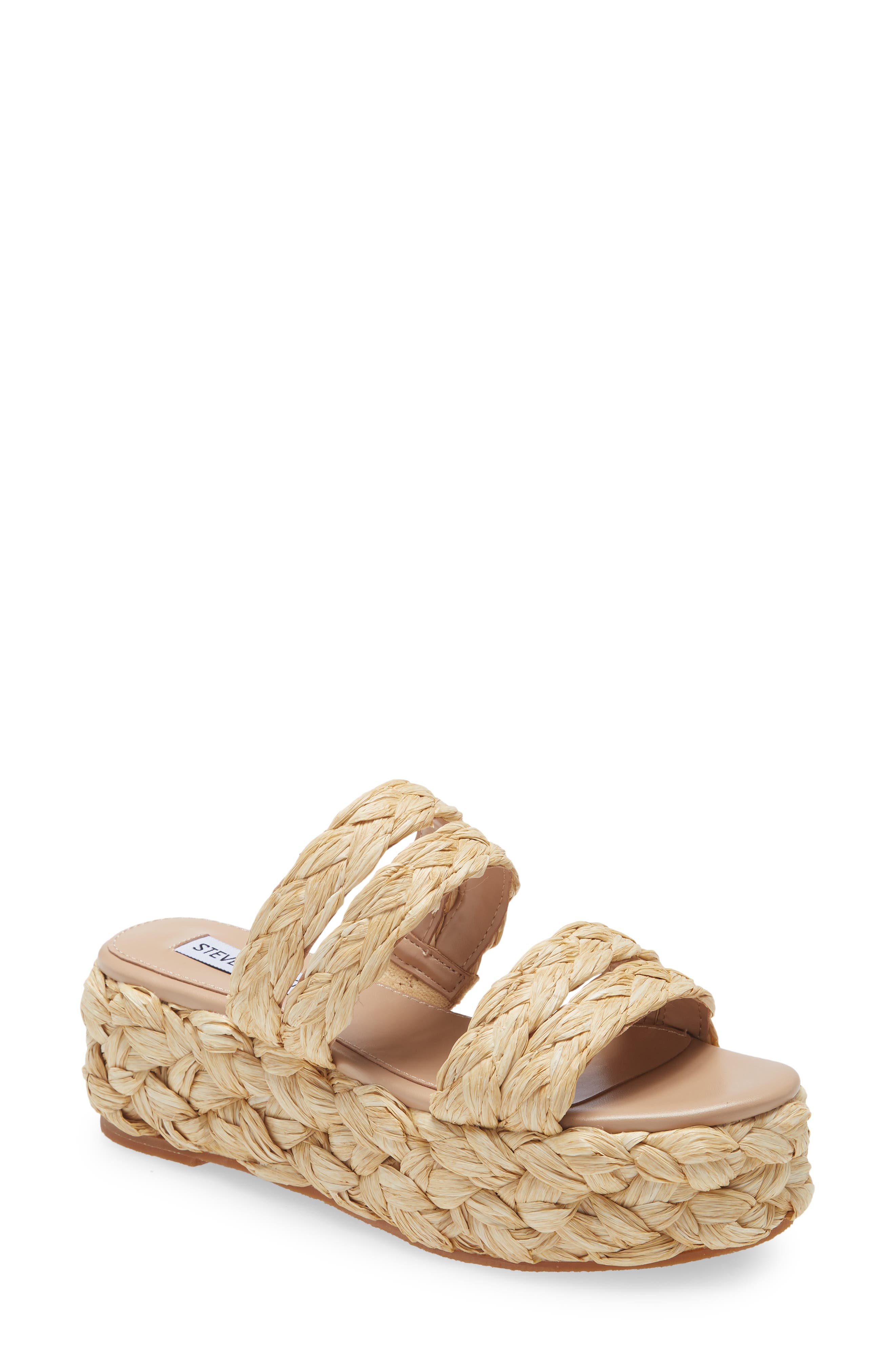 Steve Madden Cannes Platform Espadrille Slide Sandal, Main, color, 