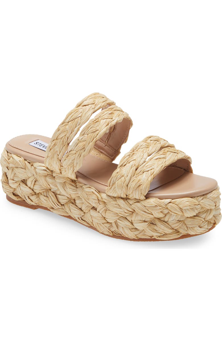 Steve Madden Cannes Platform Espadrille Slide Sandal, Main, color,