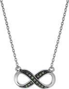 LuvMyJewelry Infinite Devotion 0.08 Ct Diamond Necklace in 925 Sterling Silver