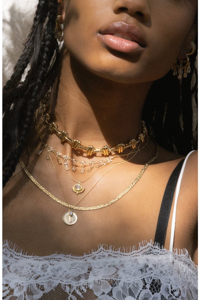 Golden Hour Citrine Pendant Necklace, Alternate, color, GOLD
