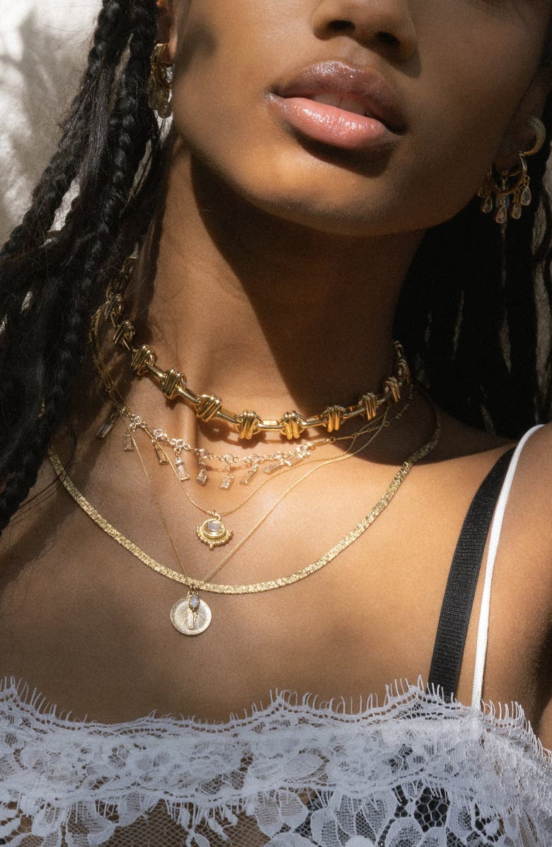 Child of Wild Golden Hour Citrine Pendant Necklace, Alternate, color, Gold