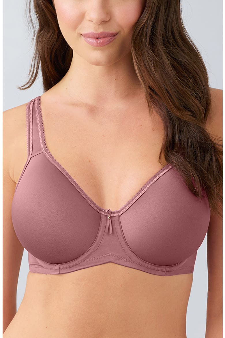 Basic Beauty Spacer Underwire T-Shirt Bra, Main, color, ROSE BROWN