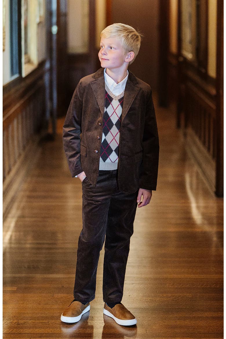 Organic Stretch Corduroy Pant, Alternate, color, Chocolate