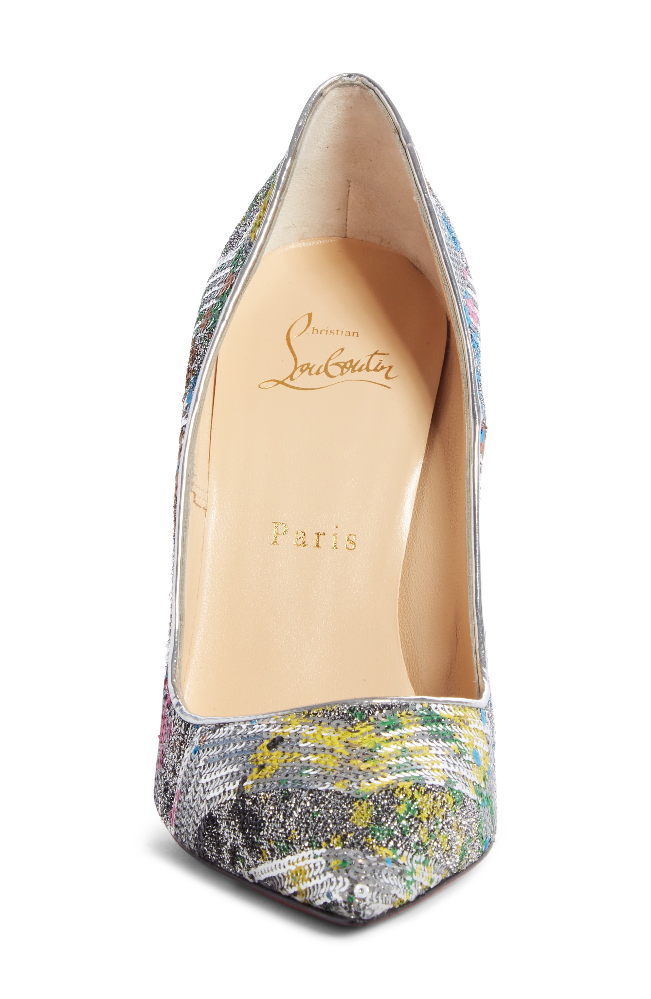 Christian Louboutin So Kate Sequin Pump, Alternate, color, 