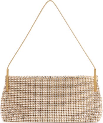 Saint Laurent Small Suzanne Crystal Mesh Baguette Bag Saint Laurent Small Suzanne Crystal Mesh Baguette Bag