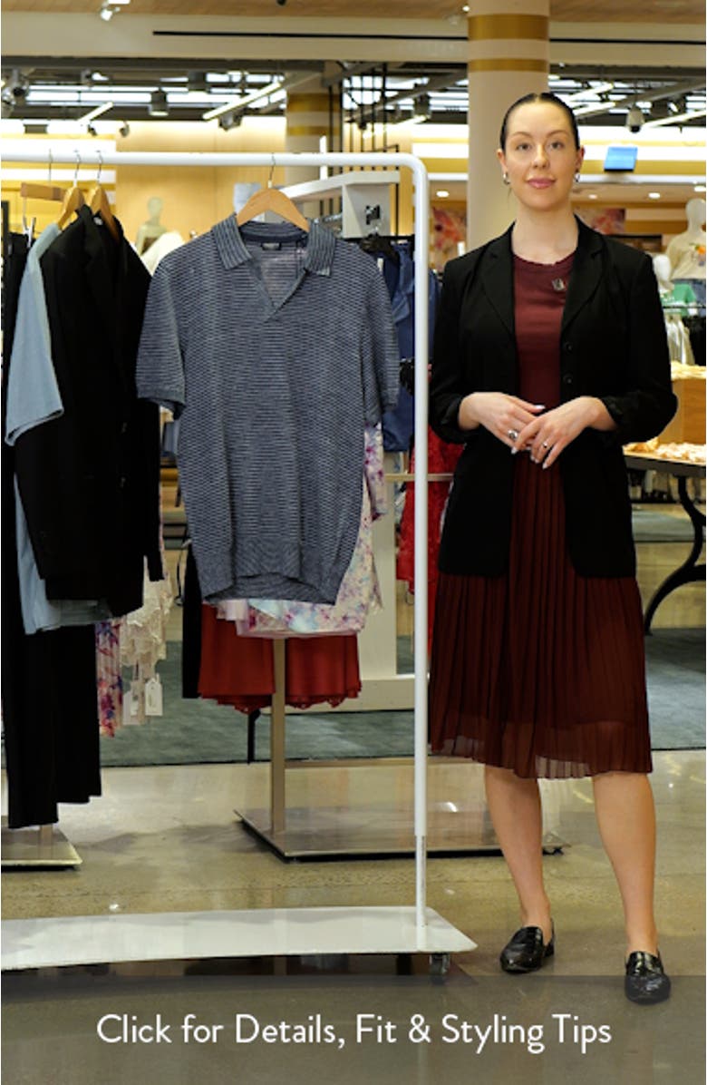 Stripe Linen Sweater Polo, sales video thumbnail