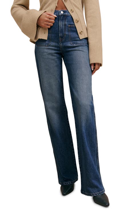Alyssa High Waist Wide Leg Jeans (Mellusine)