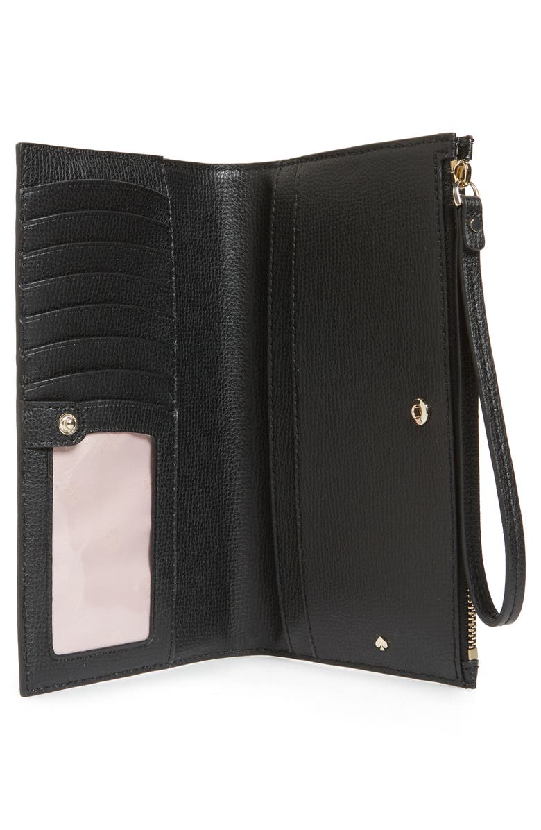 Kate Spade New York large sylvia leather wristlet, Alternate, color,