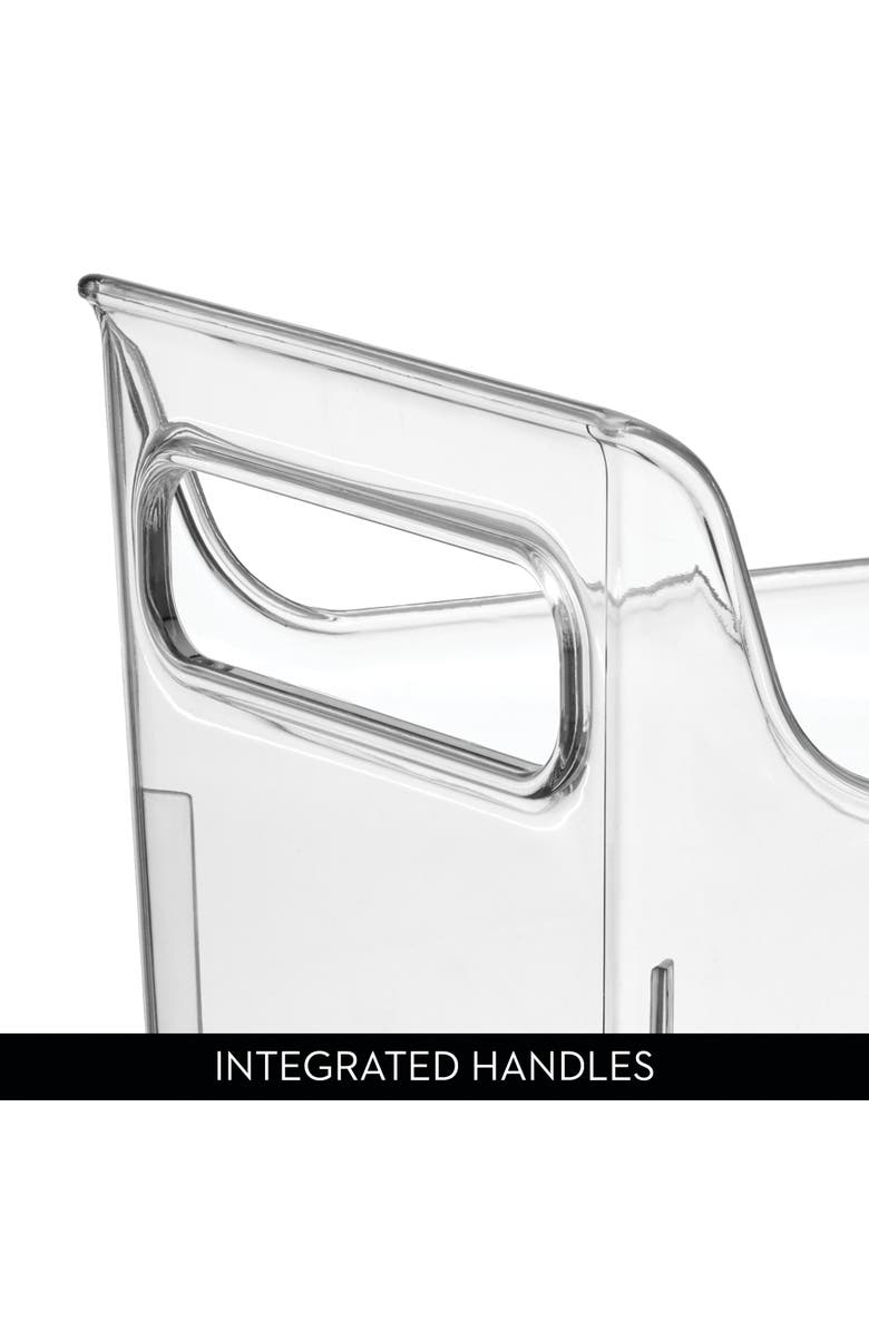 iDesign Plastic Condiment Organizer with Handles, Set of 2, Clear, Made in USA, Alternate, color, Clear