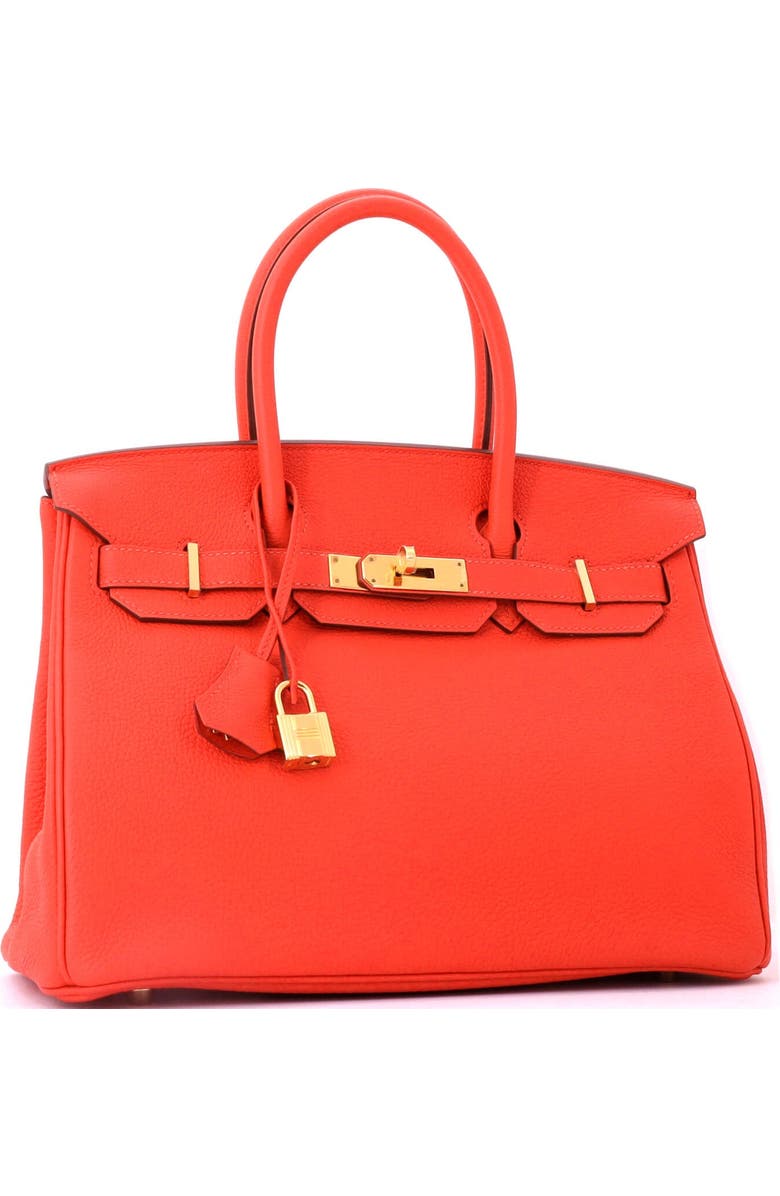 Pre-Owned Hermes Birkin Handbag Orange Togo with Gold Hardware 30, Alternate, color, Capucine