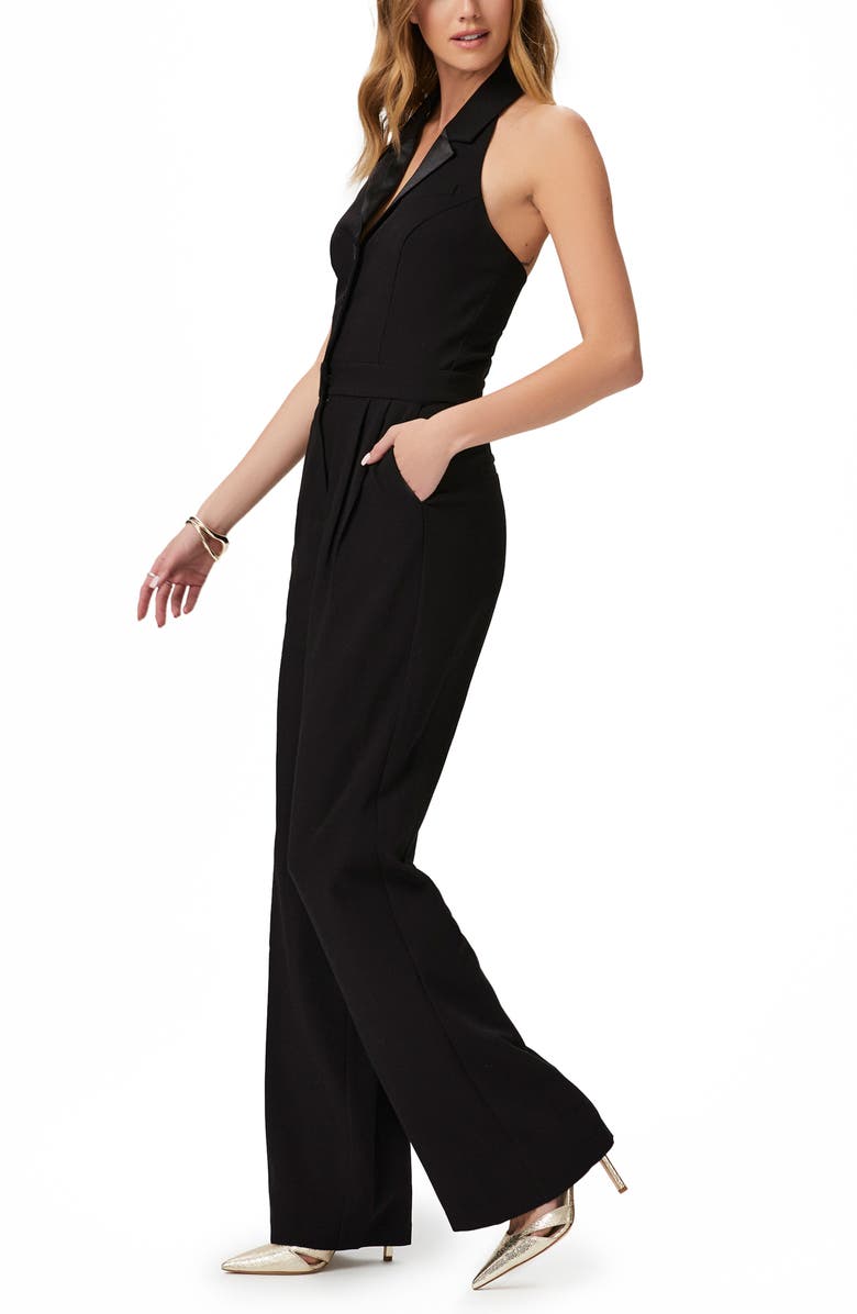 PAIGE Vienna Pleat Front Sleeveless Jumpsuit, Alternate, color, 