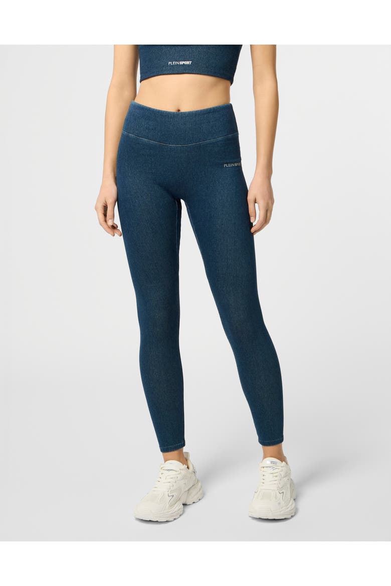 Leggings Denim Touch Ps Women, Main, color, darkblue