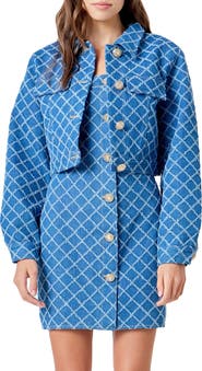 Endless Rose Crop Denim Jacket