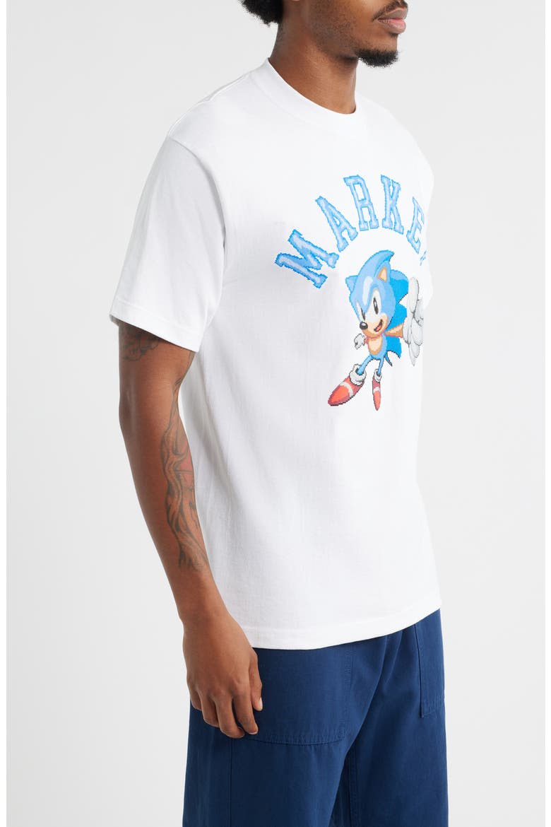 x Sonic No. 1 Cotton Graphic T-Shirt, Alternate, color, WHITE