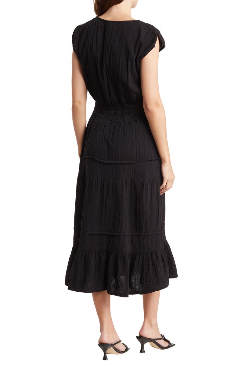 Maisie Gauze Smocked Midi Dress, Alternate, color, 