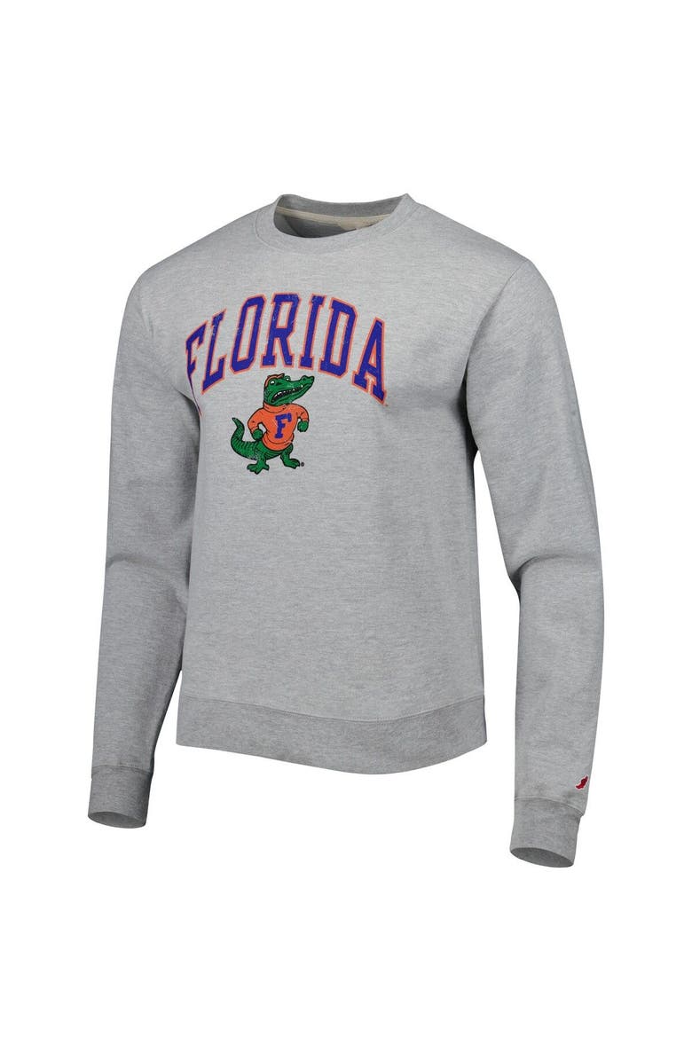 LEAGUE COLLEGIATE WEAR Men's League Collegiate Wear Gray Florida Gators 1965 Arch Essential Lightweight Pullover Sweatshirt, Alternate, color, 
