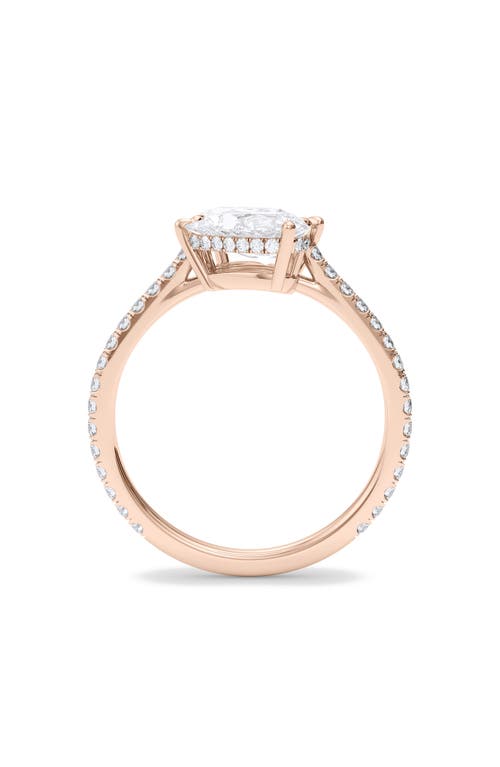 Hautecarat Twin Pear Cut Pavé Lab Grown Diamond Ring