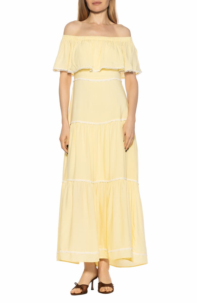 Alexia Admor Esme Off the Shoulder Maxi Dress, Main, color, 