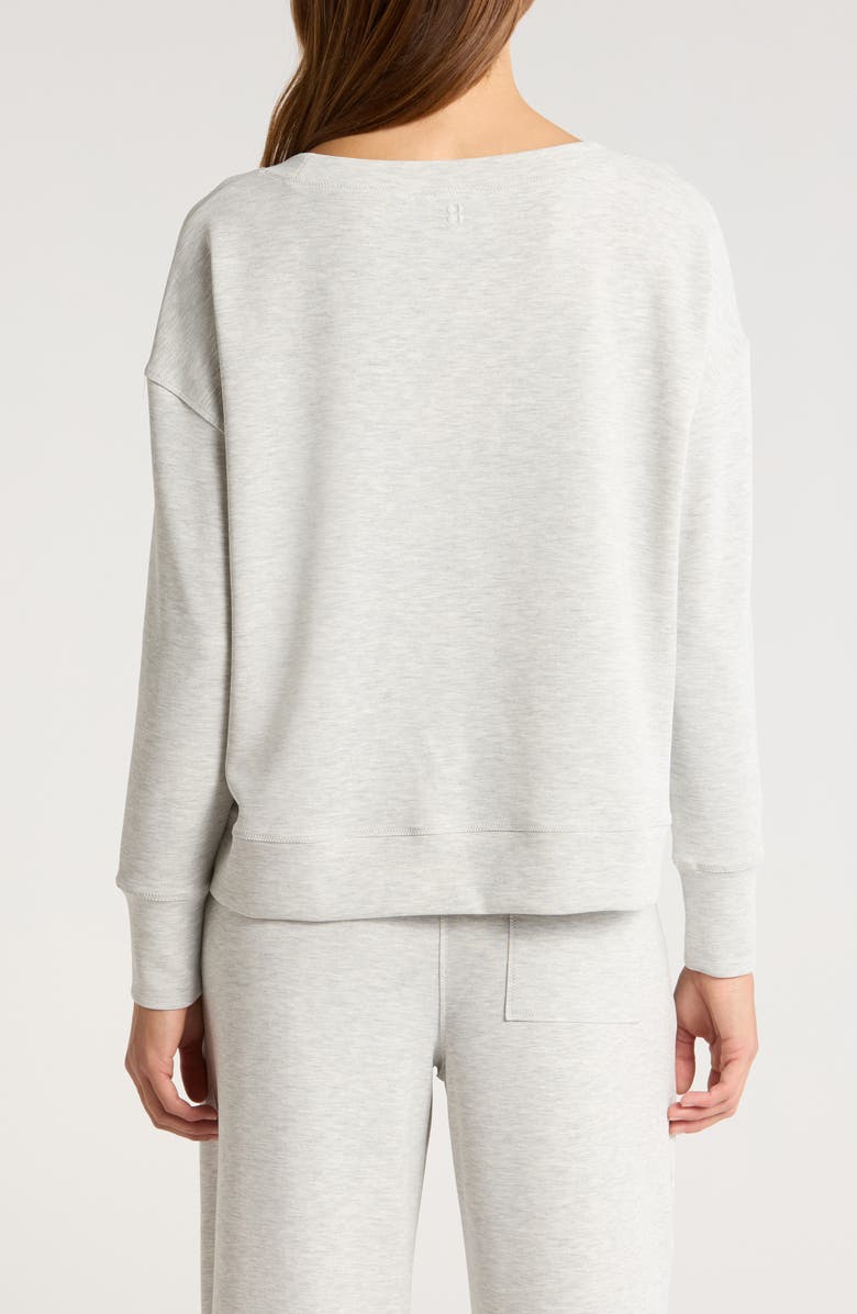Sweaty Betty Sand Wash CloudWeight Sweatshirt, Alternate, color, Ice Grey M