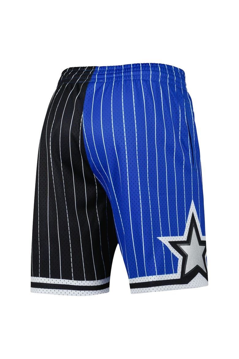 Men's Mitchell & Ness Blue/Black Orlando Magic Hardwood Classics 1994 Split Swingman Shorts, Alternate, color, Blue