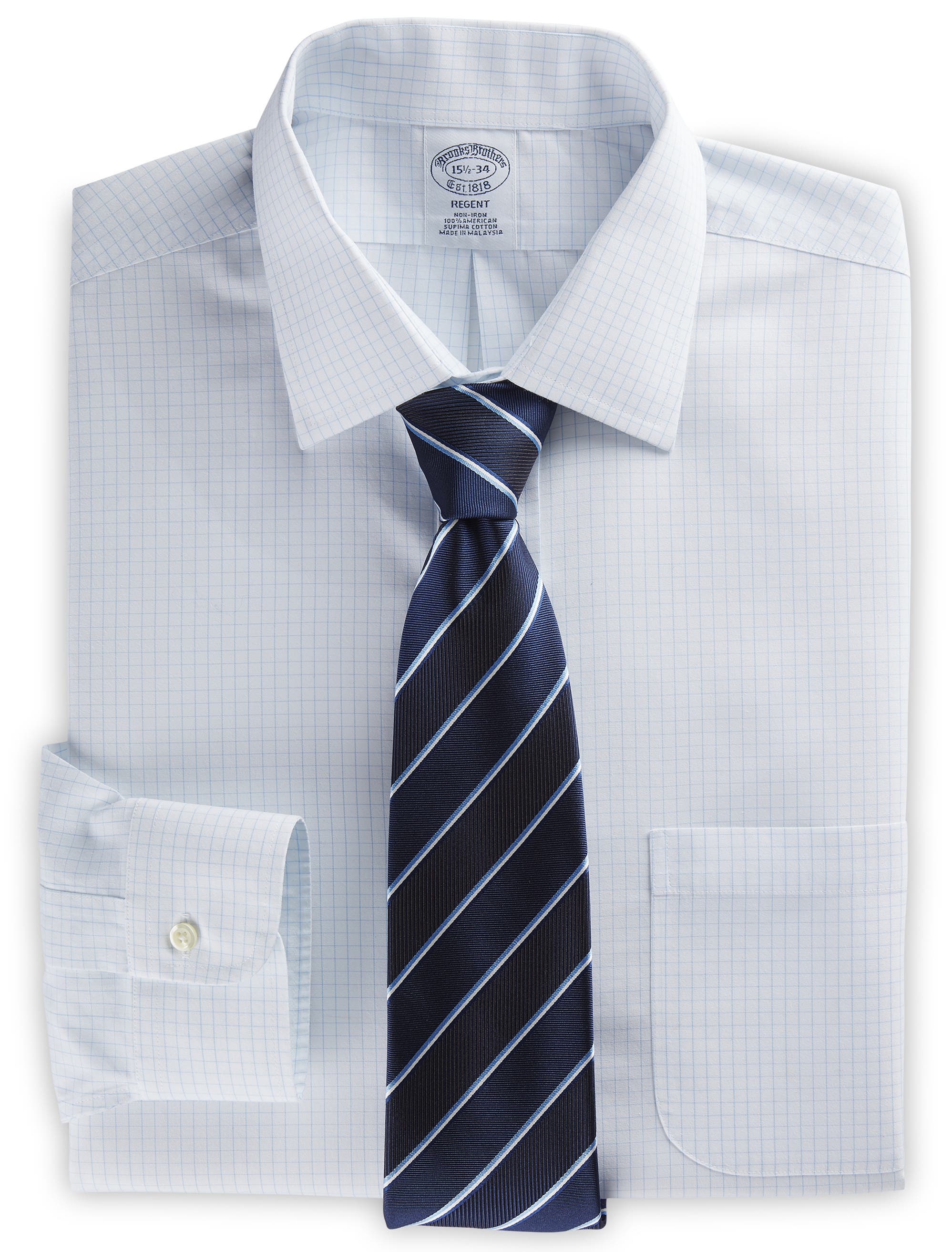 Checkered Graph Dress Shirt - image 2
