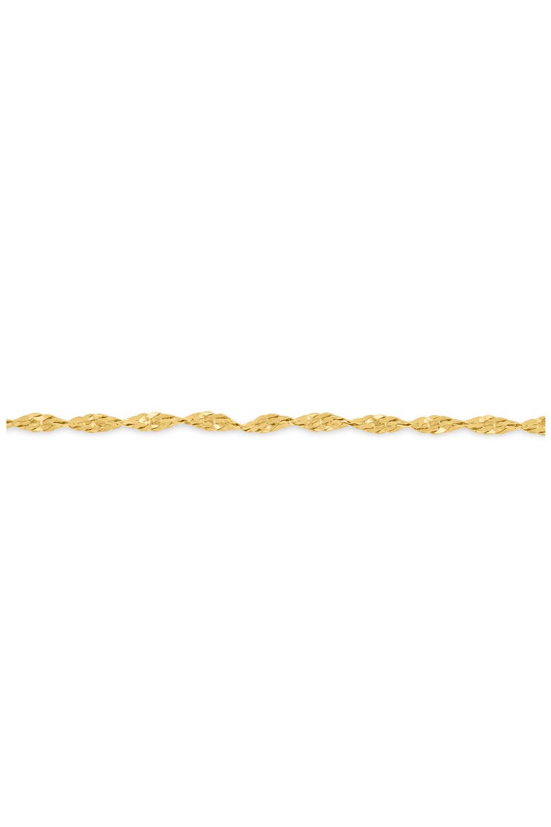 14k Gold Singapore Chain Necklace, Alternate, color, 14KY