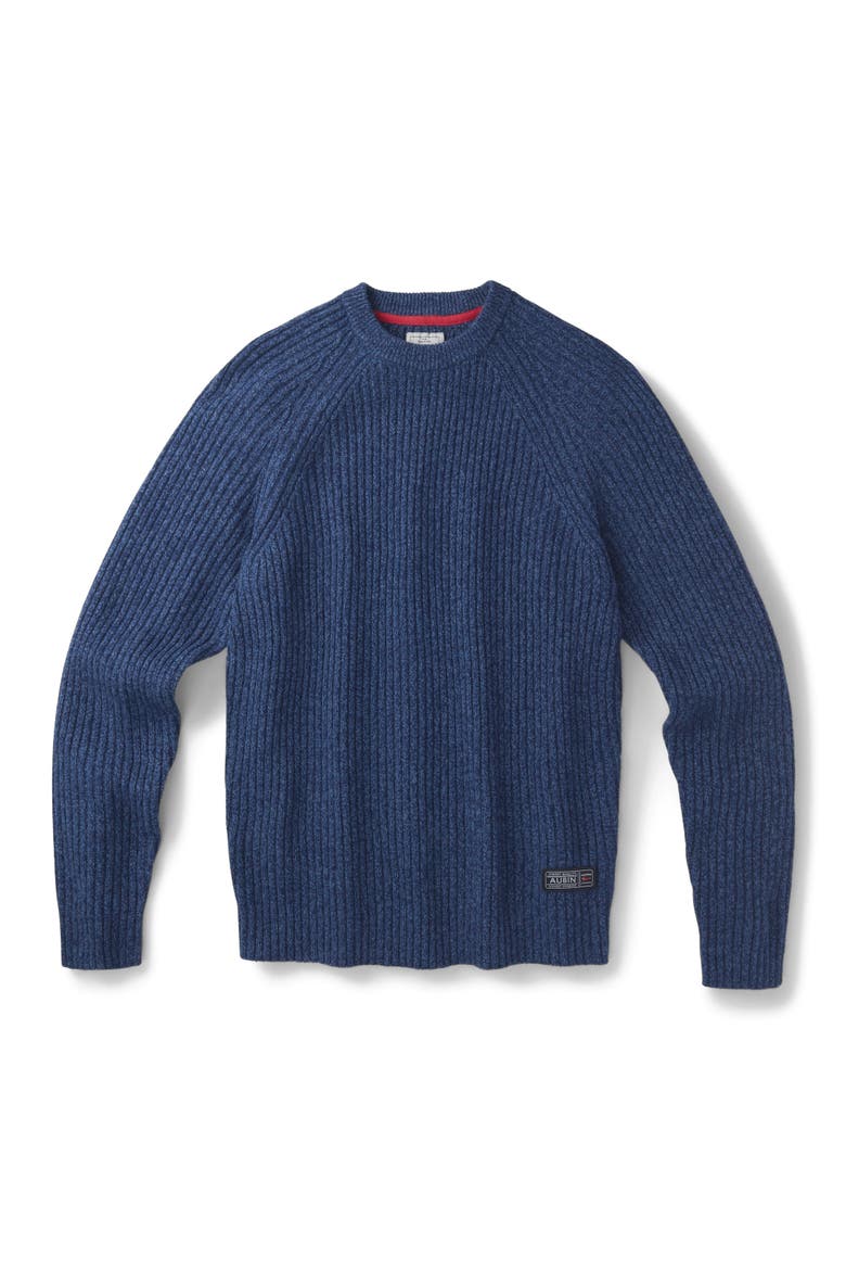 Ray Fisherman Rib Crew Neck Sweater, Alternate, color, Blue Mix