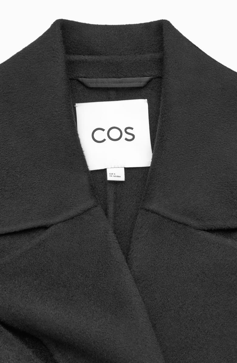 COS Belted Wool Blend Coat, Alternate, color,