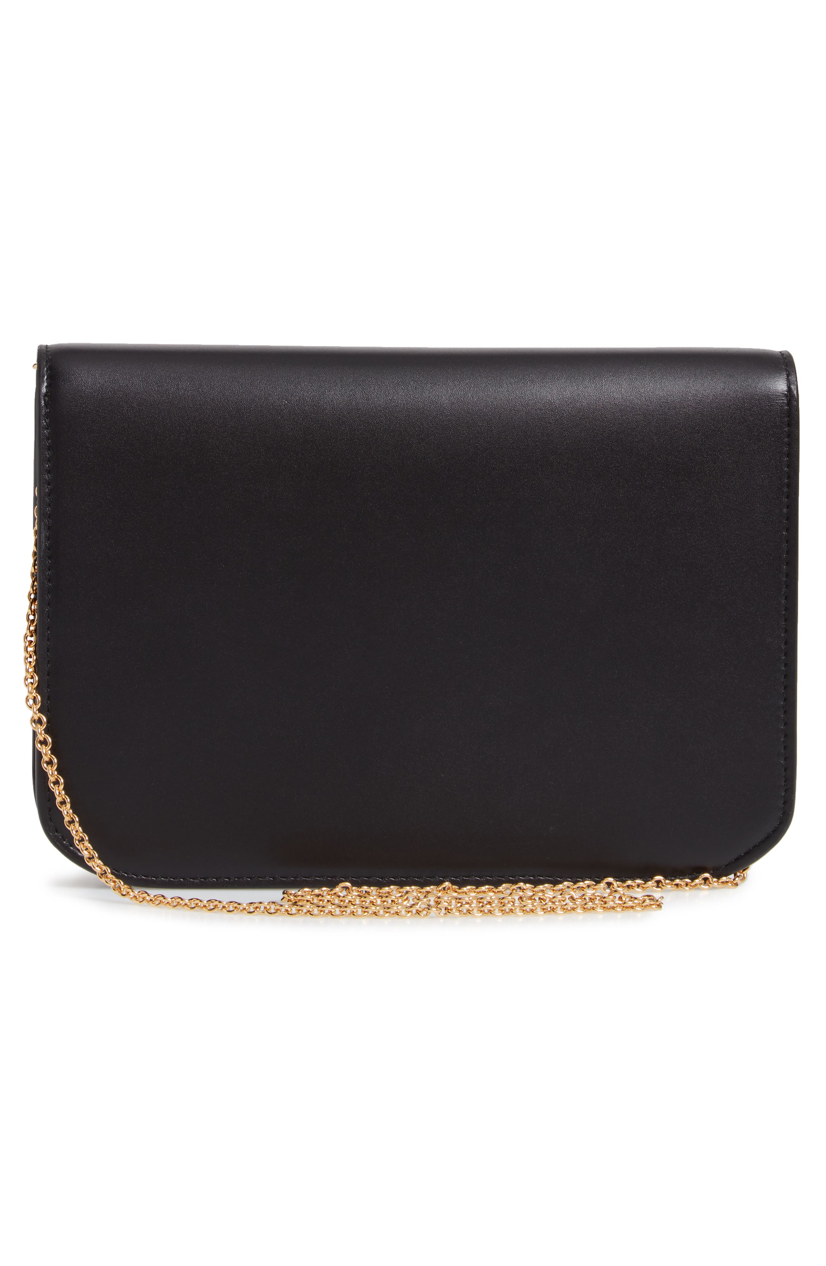 Victoria Beckham Eva Leather Clutch, Alternate, color, 