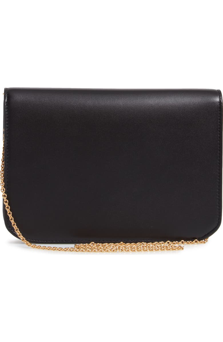 Victoria Beckham Eva Leather Clutch, Alternate, color,