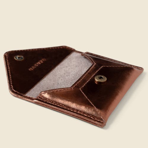 Casupo Mini Envelope Wallet With Rfid Protection In Brown