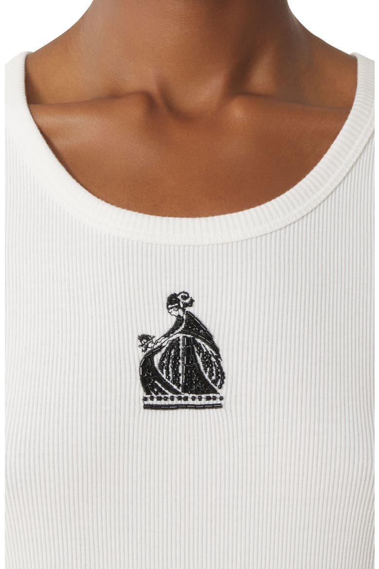 Mother And Daughter Ribbed Tank Top, Alternate, color, White