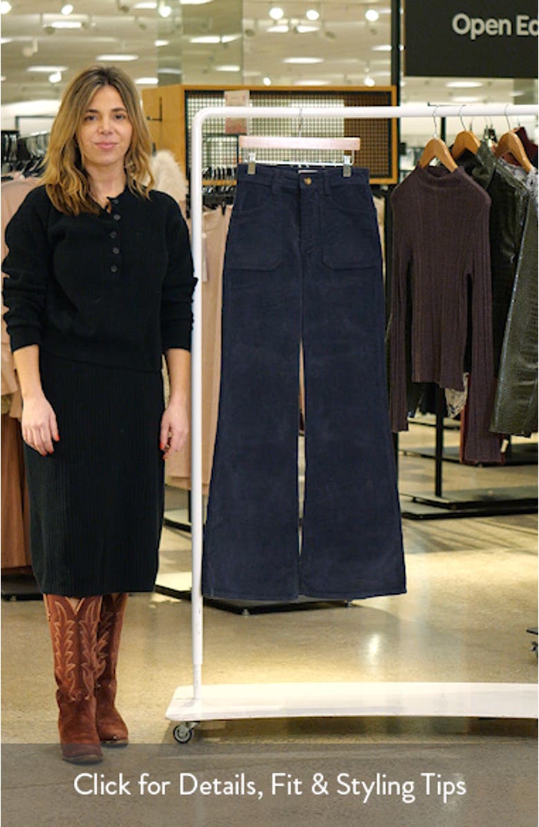 Bridget High Waist Corduroy Flare Pants, sales video thumbnail