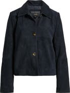 Bernardo Crop Suede Jacket