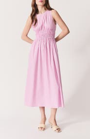 DELUC Capelas Stripe Cotton Maxi Sundress