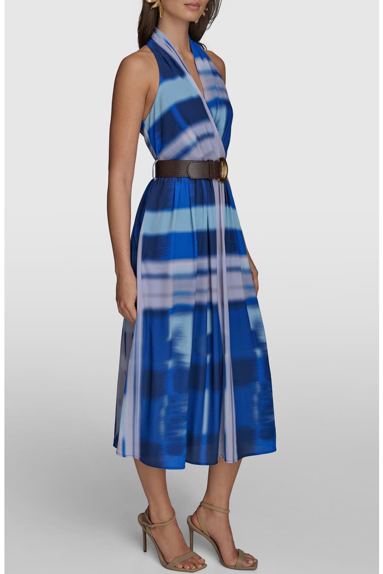 Tie Dye Print Sleeveless Midi Dress, Alternate, color, BLUEBERRY MULTI