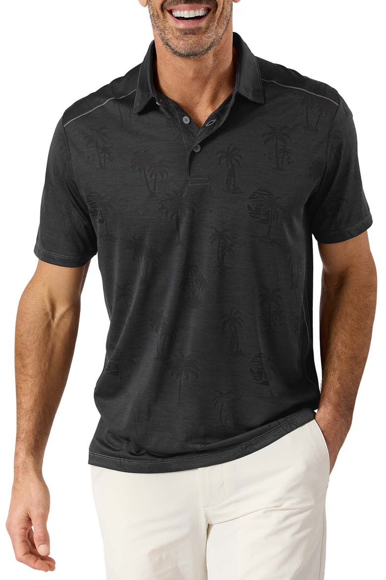 Palm Coast Palmera IslandZone® Recycled Polyester Polo, Main, color, BLACK