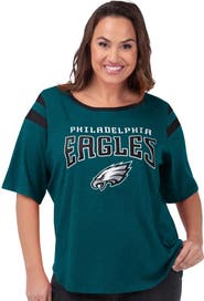 G-III 4HER BY CARL BANKS Women's G-III 4Her by Carl Banks Green Philadelphia Eagles Plus Size Linebacker T-Shirt
