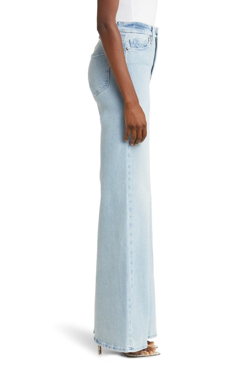 Good American Good Waist Palazzo Jeans, Alternate, color, Blue452