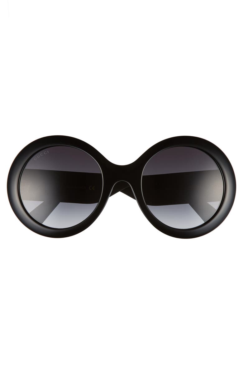 Gucci 53mm Round Sunglasses, Alternate, color, 